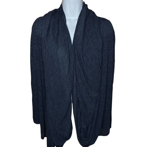 Alice + Olivia Grey Draped Cardigan Small - Picture 1 of 6